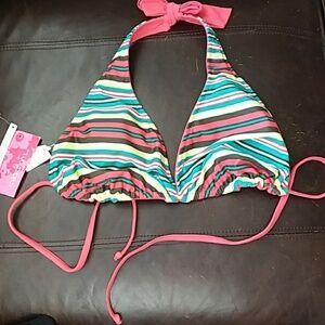 Xhilaration triangle padded reversible bikini top